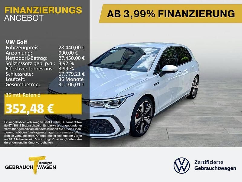Weiß Gebraucht 2022 VW Golf VIII GTD Limousine | 28.440 € (Fairer Preis) - Bild 1/4