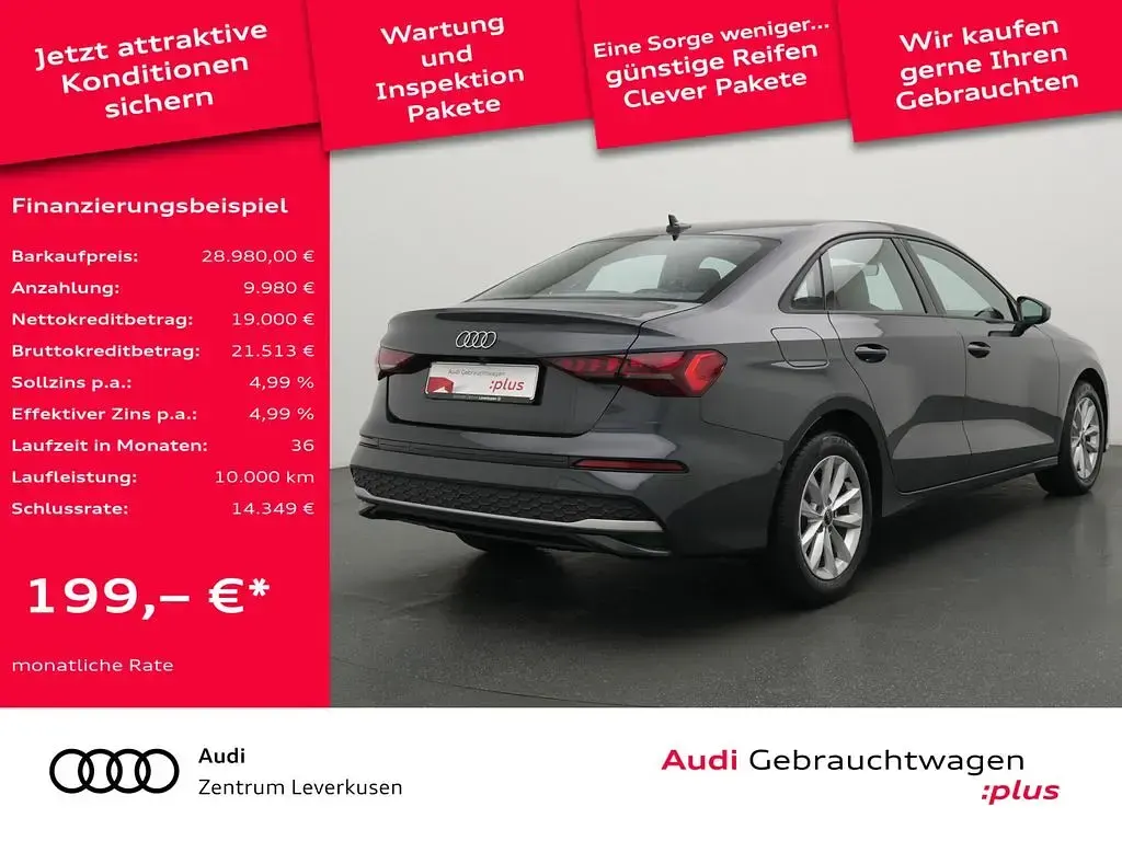 Gebraucht Audi A3 Sport 150 PS (110 kW) 2024 Grau Limousine