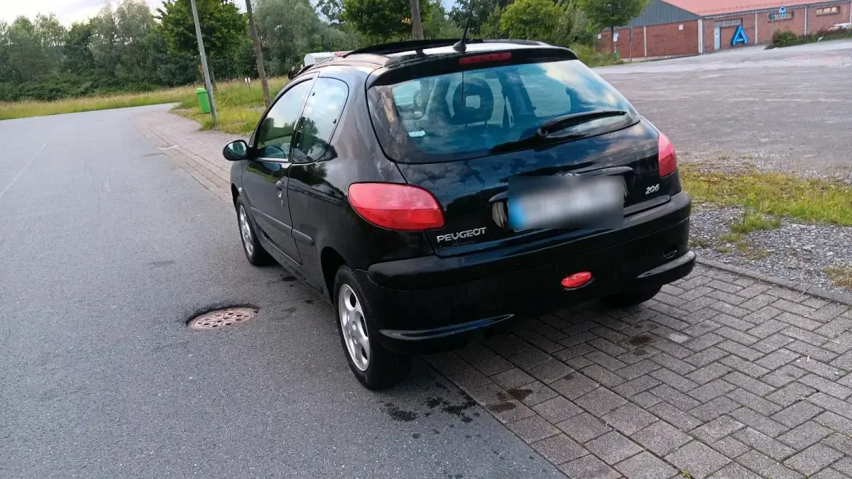 Gebraucht Peugeot 206 65 PS (47 kW) 2004 Schwarz Kleinwagen