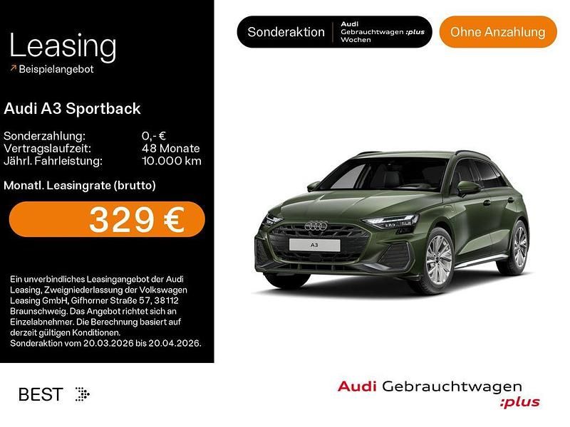 Gebraucht Audi A3 S-Line 204 PS (150 kW) 2025 Distriktgrün metallic Limousine
