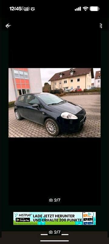 Gebraucht Fiat Punto 65 PS (47 kW) 2010 Blau Kleinwagen