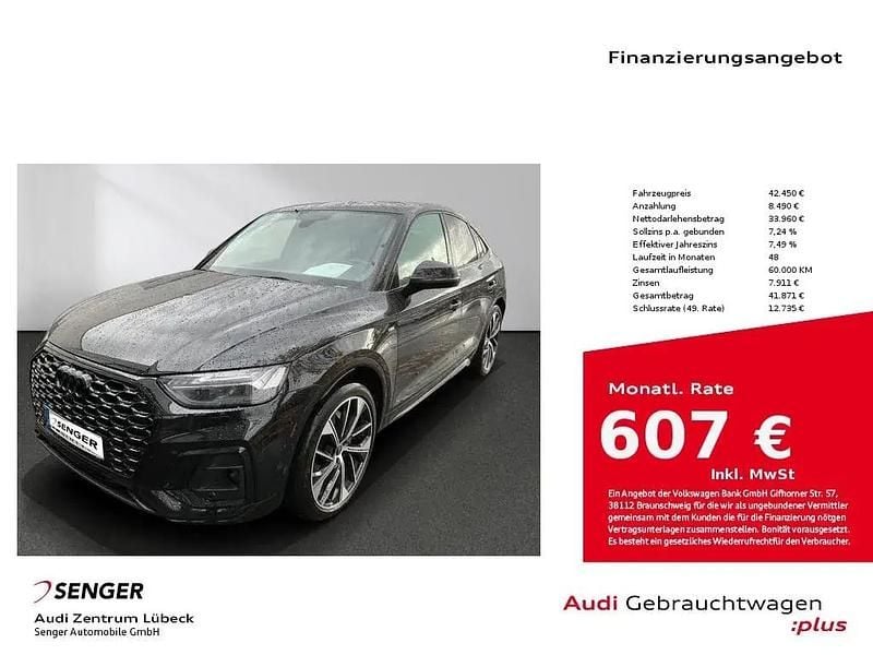 Mythosschwarz metallic Gebraucht 2023 Audi Q5 Sportback Ambiente SUV | 42.450 € (Superpreis) - Bild 1/1