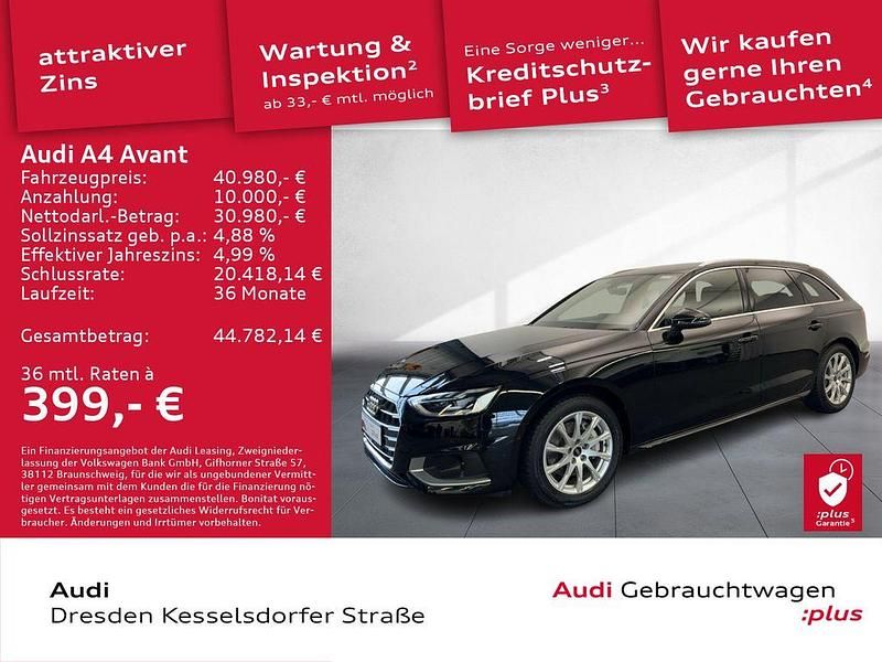 Gebraucht Audi A4 Advanced Plus 204 PS (150 kW) 2024 Schwarz Kombi