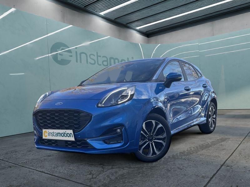 Blau Gebraucht 2023 Ford Puma Gen-E ST-Line SUV | 25.699 € (Etwas zu teuer) - Bild 1/4