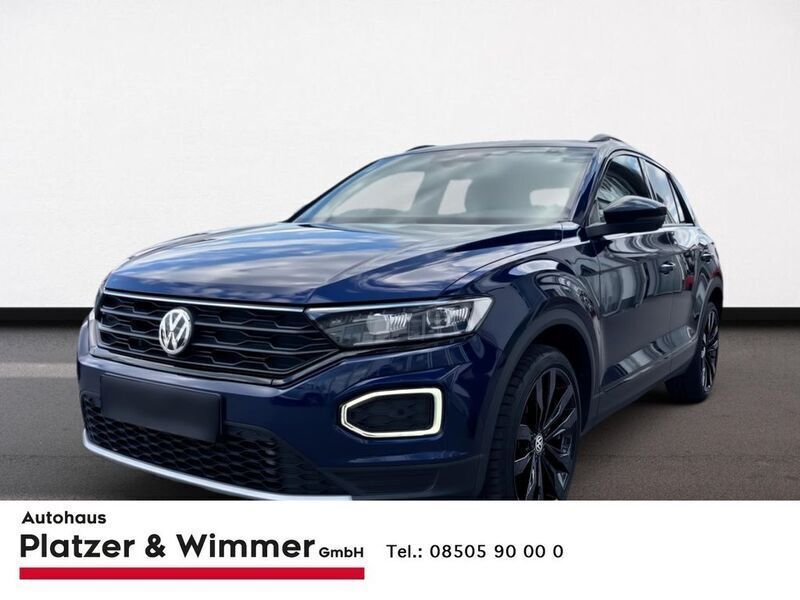 Blau Gebraucht 2020 VW T-Roc Sportline SUV | 26.490 € (Fairer Preis) - Bild 1/4