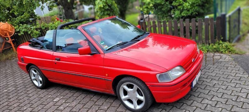 Rot Gebraucht 1991 Ford Escort Cabriolet Cabrio | 2.730 € - Bild 1/4