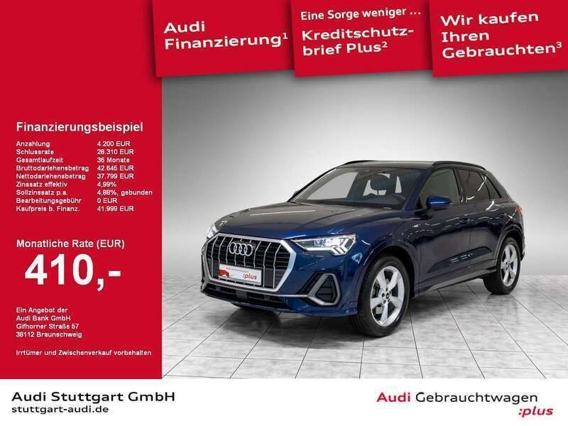 Navarrablau metallic Gebraucht 2023 Audi Q3 S-Line SUV | 41.999 € (Fairer Preis) - Bild 1/2