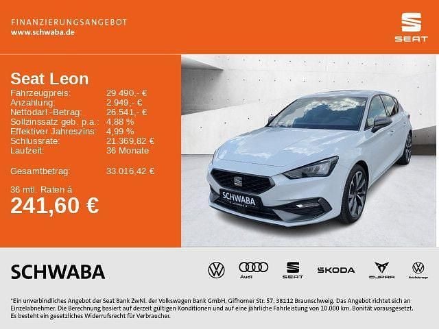Weiß Gebraucht 2025 Seat Leon FR Limousine | 29.490 € (Fairer Preis) - Bild 1/4