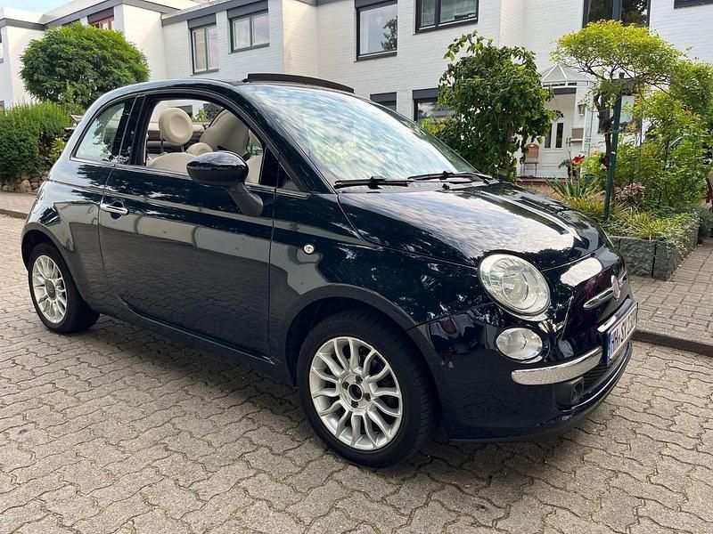 Blau Gebraucht 2011 Fiat 500C Lounge Cabrio | 4.250 € (Guter Preis) - Bild 1/4