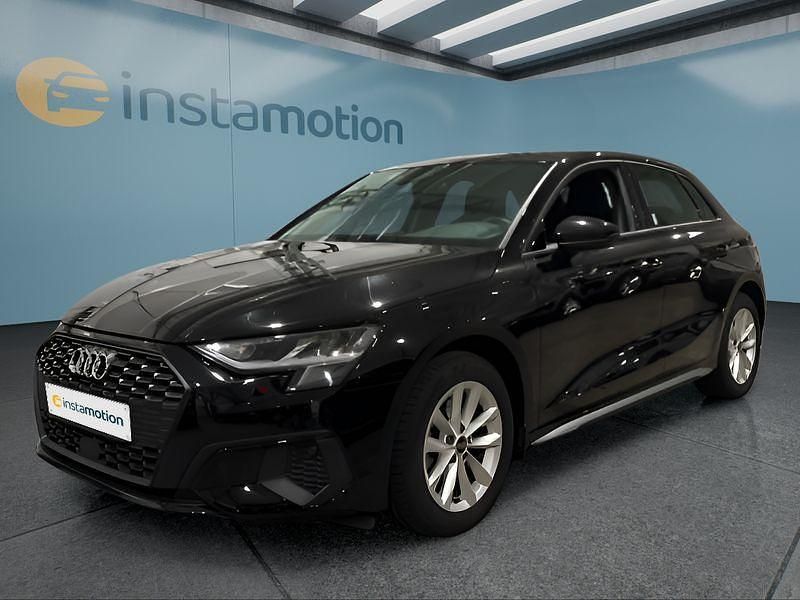 Schwarz Gebraucht 2023 Audi A3 Sportback Kleinwagen | 23.949 € (Superpreis) - Bild 1/4