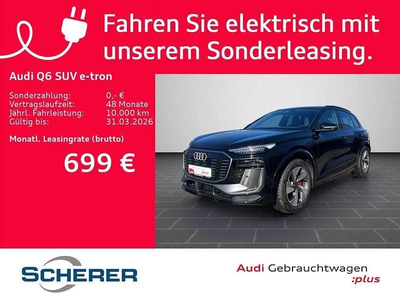 Gebraucht Audi Q6 e-tron Ambiente 285 kW (388 PS) 2024 Mythosschwarz metallic (metallic) SUV