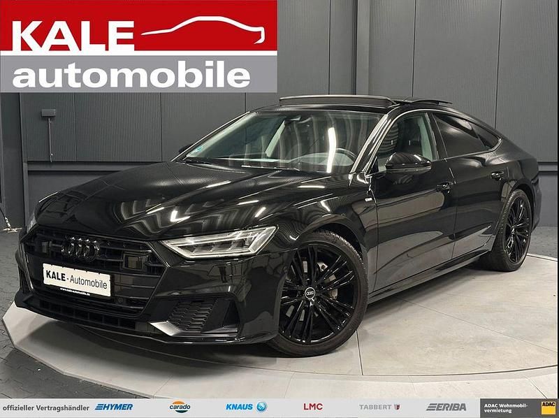 Schwarz metallic (mythosschwarz metallic) Gebraucht 2023 Audi A7 Sportback S-Line Kleinwagen | 49.690 € (Fairer Preis) - Bild 1/4