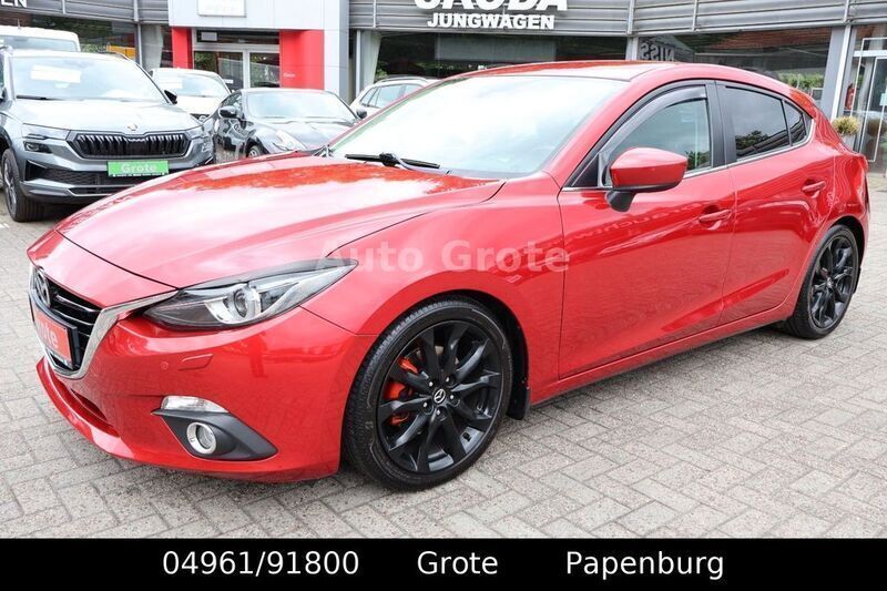 Rot Gebraucht 2015 Mazda 3 Sports-Line Limousine | 12.990 € (Etwas zu teuer) - Bild 1/4