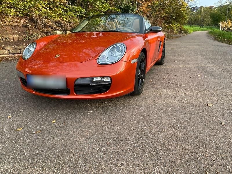 Second-hand Porsche Boxster 295 CP (216 kW) 2008 Portocaliu Cabrio