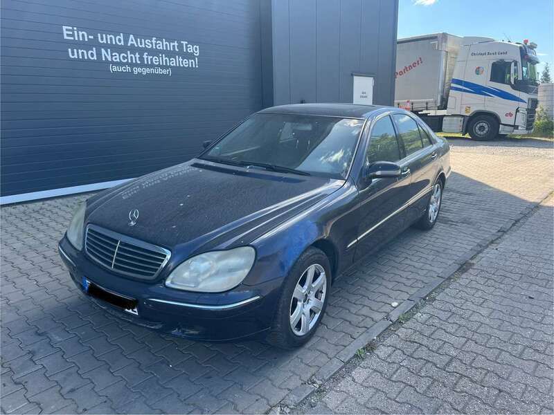 Blau Gebraucht 2000 Mercedes S320 Limousine | 999 € (Fairer Preis) - Bild 1/4