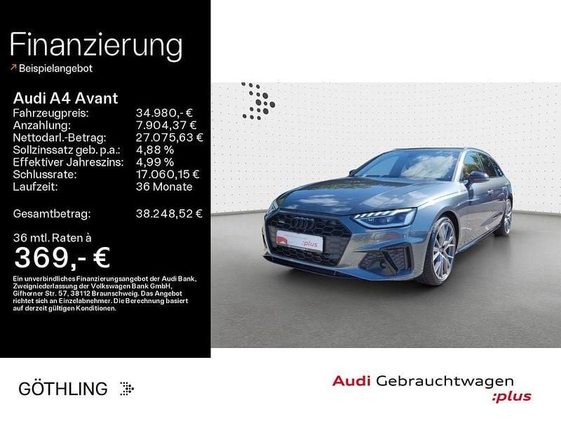 Daytonagrau perleffekt Gebraucht 2020 Audi A4 Edition .1 Kombi | 34.980 € (Guter Preis) - Bild 1/4