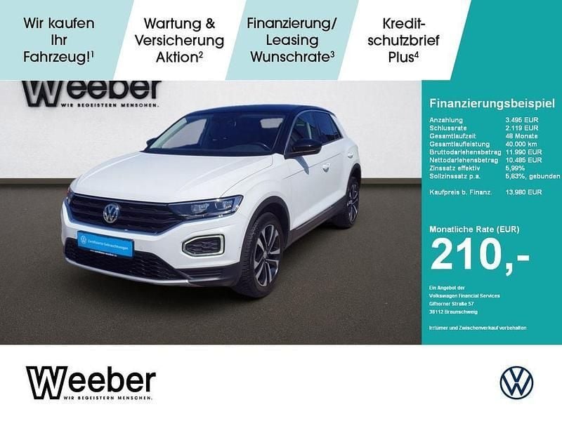 Weiß Gebraucht 2019 VW T-Roc Active SUV | 13.980 € (Superpreis) - Bild 1/4