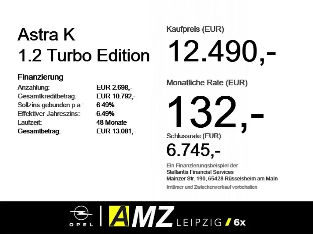 Gebraucht Opel Astra Edition 145 PS (106 kW) 2021 Quarz grau Limousine