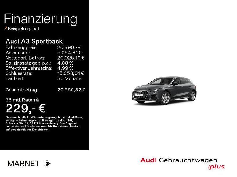 Gebraucht Audi A3 S-Line 204 PS (150 kW) 2023 Grau Limousine