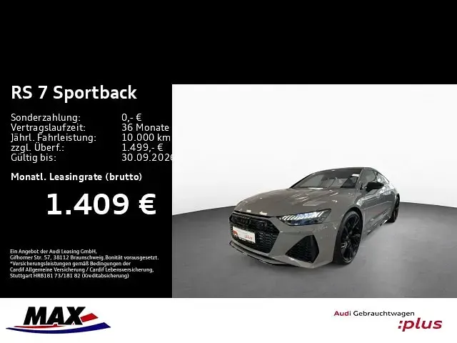 Gebraucht Audi RS7 Sportback Ambiente 600 PS (441 kW) 2025 Nardograu Kleinwagen