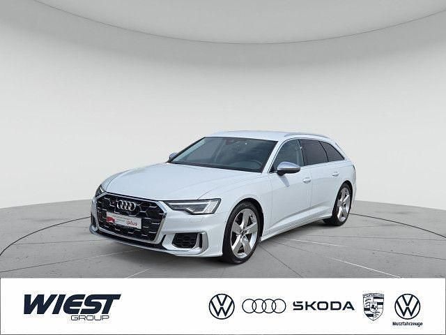 Gletscherweiß metallic Gebraucht 2024 Audi S6 Basis Kombi | 59.880 € (Superpreis) - Bild 1/4