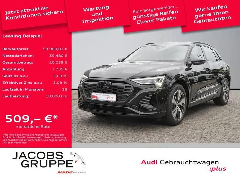 Schwarz Gebraucht 2025 Audi Q8 e-tron S-Line SUV | 58.980 € - Bild 1/4