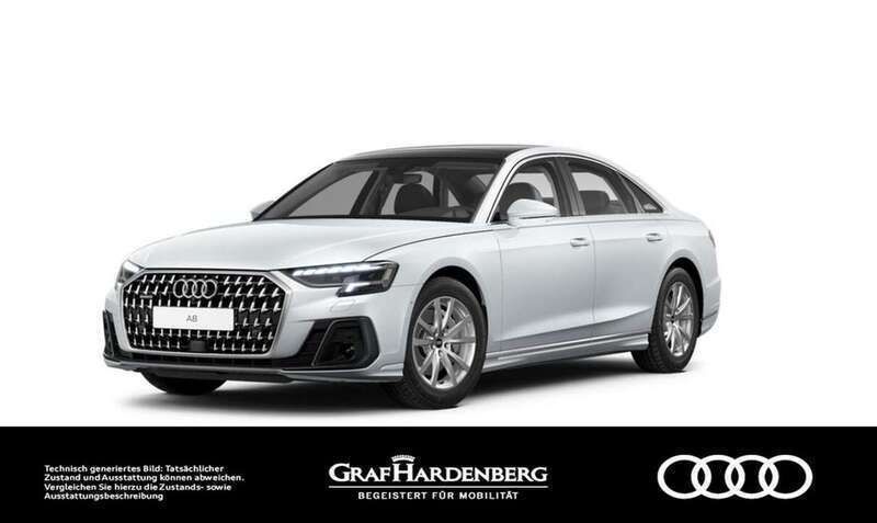 Gletscherweiß metallic Gebraucht 2023 Audi A8 Ambiente Limousine | 64.980 € - Bild 1/3