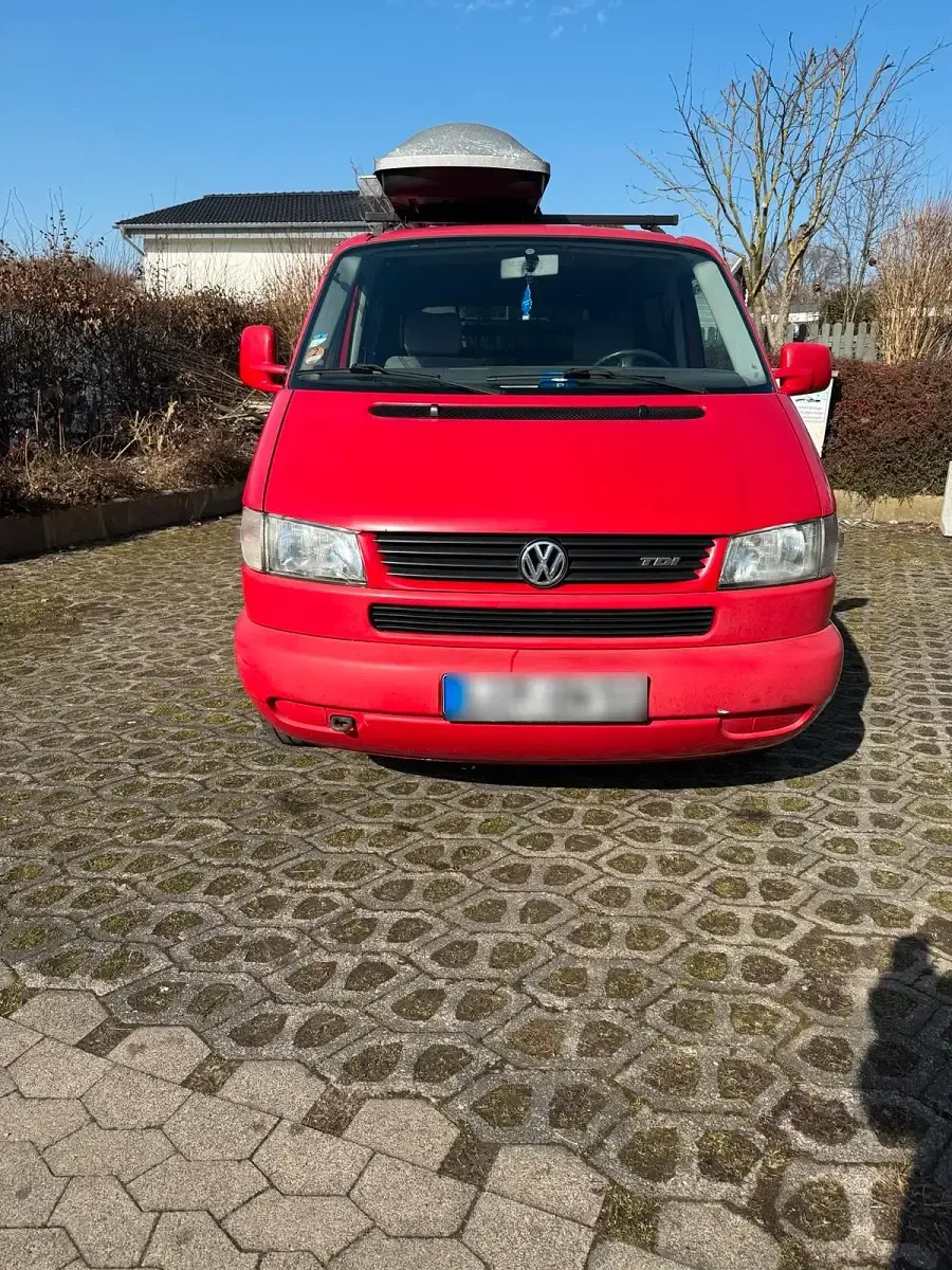 Używany VW T4 102 KM (75 kW) 1998 Czerwony Van