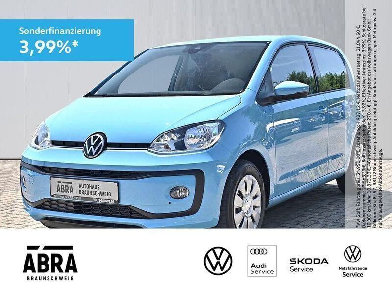 Blau Gebraucht 2021 VW up! move up! Kleinwagen | 11.880 € (Fairer Preis) - Bild 1/4