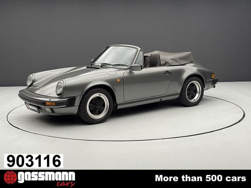 Grau Gebraucht 1988 Porsche 911 Carrera Cabriolet Cabrio | 89.000 € - Bild 1/4