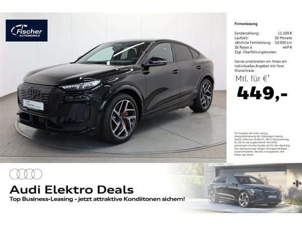 Schwarz (mythosschwarz metallic) Gebraucht 2025 Audi SQ6 Sportback e-tron Ambiente SUV | 90.880 € (Superpreis) - Bild 1/4