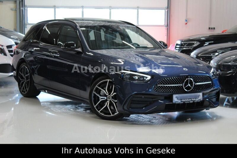 Blau Gebraucht 2024 Mercedes C300 AMG Line Premium Plus Kombi | 48.970 € (Teuer) - Bild 1/4