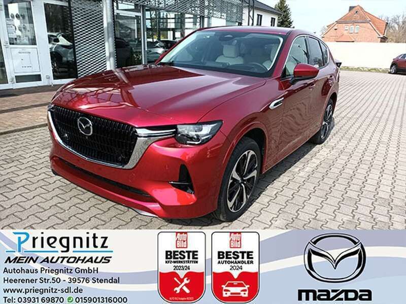 Rot Gebraucht 2024 Mazda CX-60 Takumi-Line SUV | 53.890 € (Etwas zu teuer) - Bild 1/4