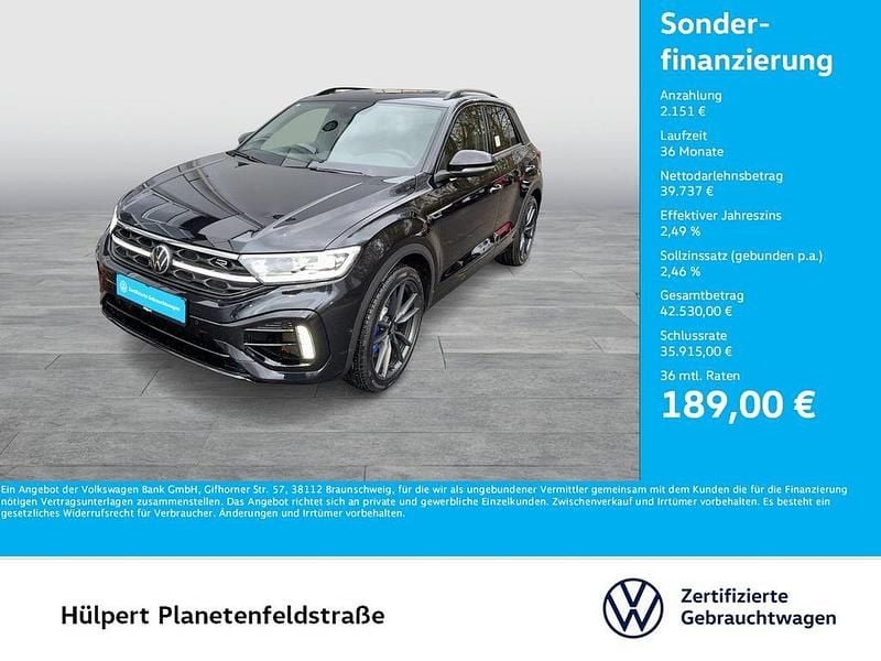 Schwarz Gebraucht 2025 VW T-Roc R SUV | 41.888 € (Guter Preis) - Bild 1/4