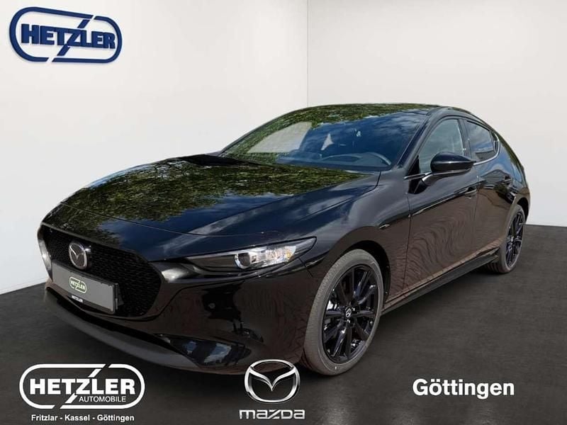 Jet black metallic Neu 2025 Mazda 3 Homura-Line Kleinwagen | 29.900 € - Bild 1/4
