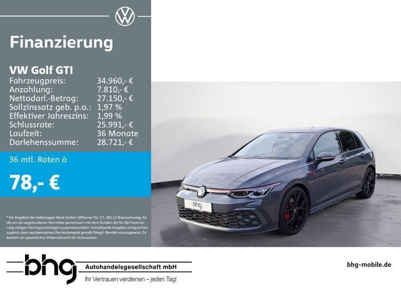 Delfingrau metallic Gebraucht 2024 VW Golf VIII GTI Limousine | 34.960 € (Teuer) - Bild 1/4
