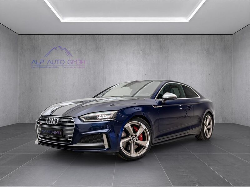 Navarrablau metallic Gebraucht 2018 Audi S5 Ambiente Coupé | 33.366 € (Superpreis) - Bild 1/4