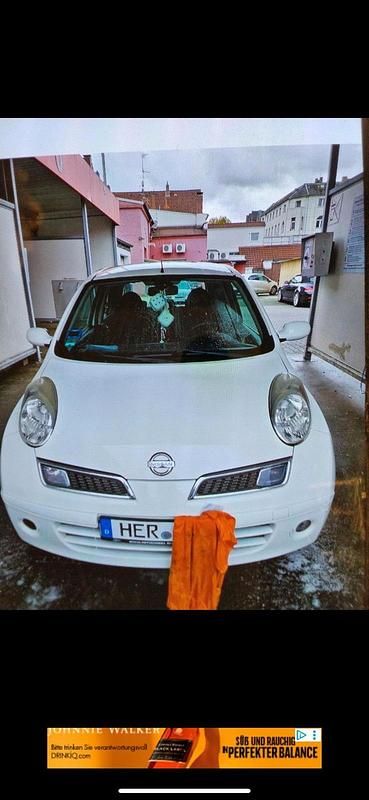 Weiß Gebraucht 2008 Nissan Micra Kleinwagen | 750 € (Superpreis) - Bild 1/4