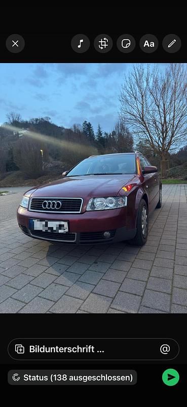 Second-hand Audi A4 101 CP (74 kW) 2002 Roșu Break