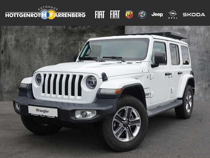 Gebraucht Jeep Wrangler Sahara 200 PS (147 kW) 2019 Bright white clear coat SUV