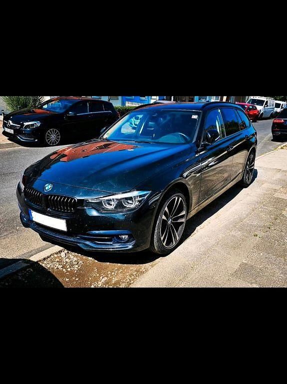 Schwarz Gebraucht 2018 BMW 320 Sport Line Kombi | 16.990 € (Guter Preis) - Bild 1/4