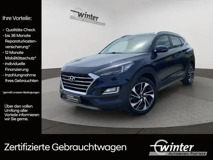 White sand / met (beige) Gebraucht 2019 Hyundai Tucson Advantage SUV | 19.470 € (Fairer Preis) - Bild 1/4