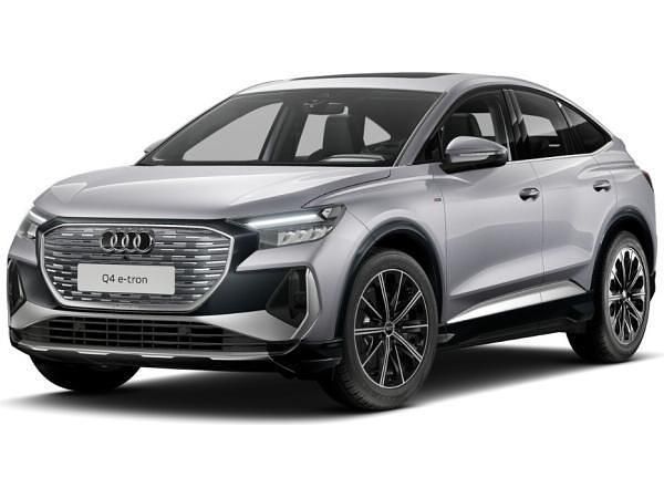 Silber (florettsilber metallic) Neu 2025 Audi Q4 Sportback e-tron S-Line SUV | 52.896 € (Superpreis) - Bild 1/4