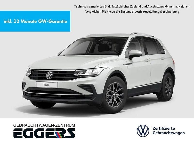 Gebraucht VW Tiguan Life 122 PS (89 kW) 2021 Weiß SUV
