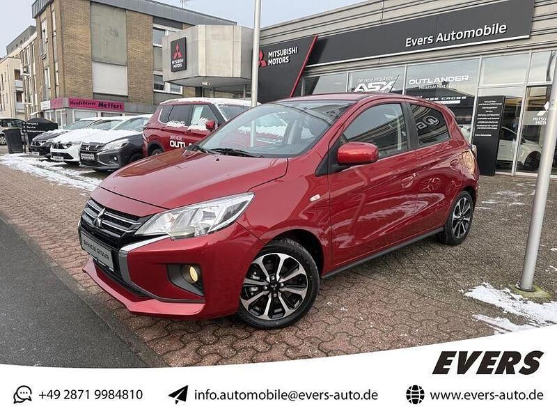 Neu Mitsubishi Space Star Select+ 71 PS (52 kW) 2025 Bordeauxrot Limousine