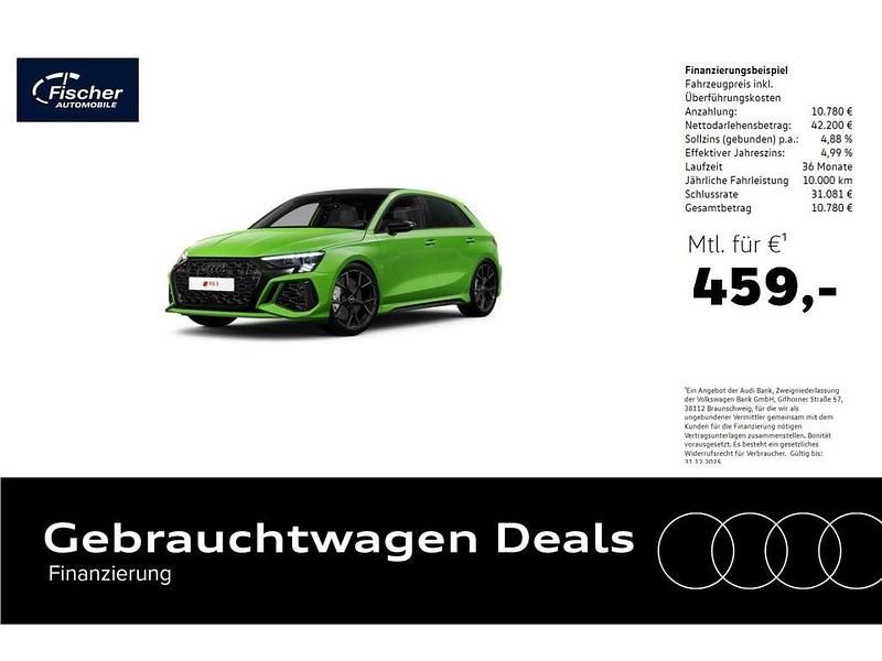 Gruen Gebraucht 2021 Audi RS3 Sport Limousine | 53.980 € (Etwas zu teuer) - Bild 1/4