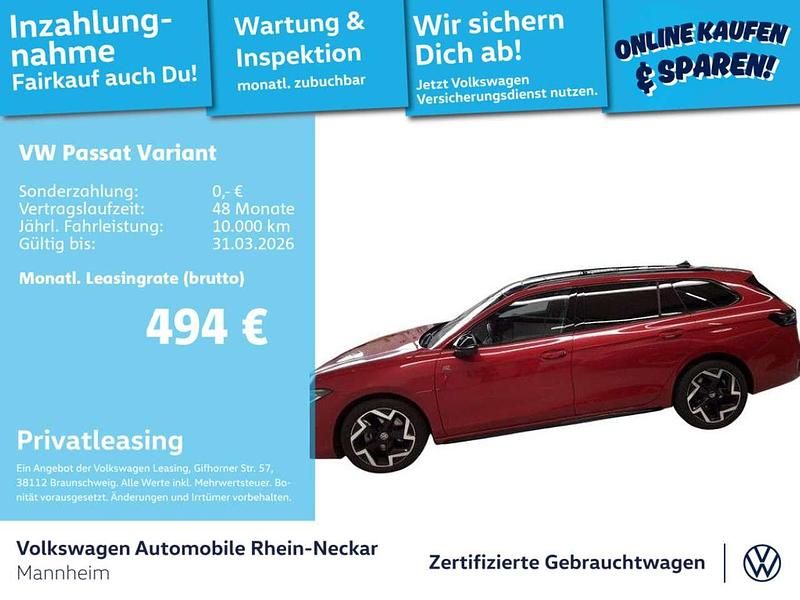 Chilirot metallic Gebraucht 2025 VW Passat R-line Kombi | 42.486 € (Teuer) - Bild 1/3
