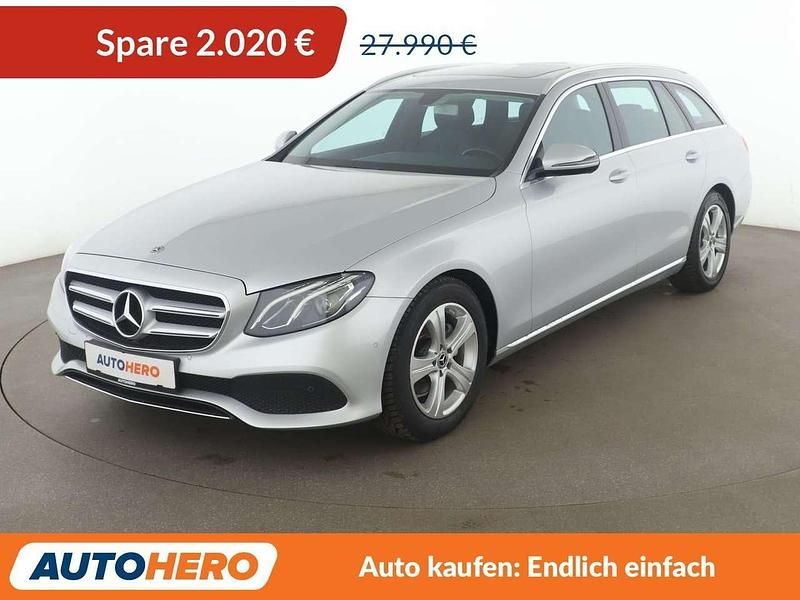 Iridiumsilber Gebraucht 2018 Mercedes E220 Avantgarde Kombi | 25.970 € (Superpreis) - Bild 1/3