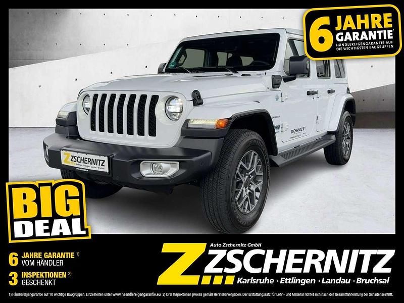 Bright white Gebraucht 2023 Jeep Wrangler Sahara SUV | 58.860 € (Superpreis) - Bild 1/4