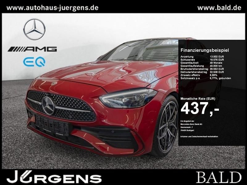 Rot manufaktur lack manufaktur patagonienrot metallic Gebraucht 2024 Mercedes C300 AMG Limousine | 46.040 € (Guter Preis) - Bild 1/4